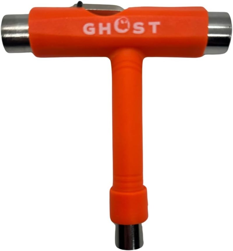 GHOST BOARDS Skate Tool All-In-One - Multi-Function Roller Skate Tool With T-Handle, Allen Key & Screwdriver for Easy Adjustments - Skate Key Fits Any Pocket- Skates Tools You’ll Always Carry - Orange - Image 5